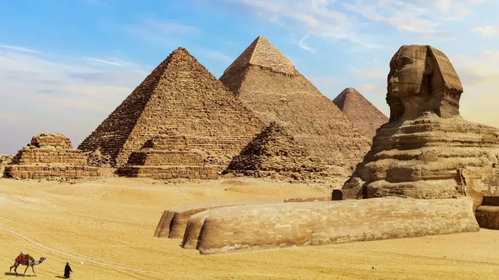 Pyramids of Giza and the Sphinx